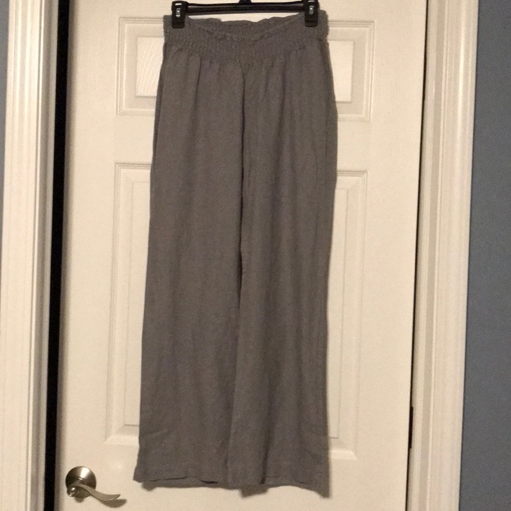 Oh Baby by Motherhood Gray Wide Leg Maternity Pants